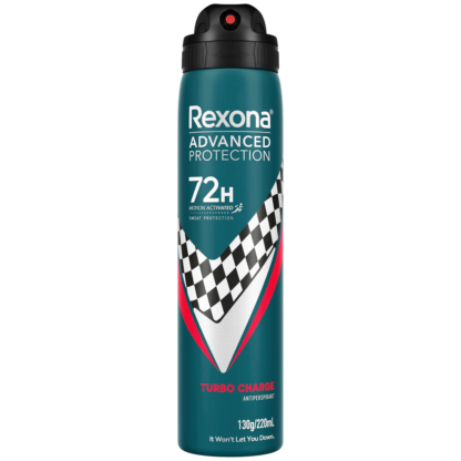 Rexona Men Advanced Protection Turbo Charge Anti-Perspirant Deodorant 220mL