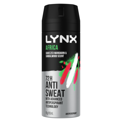 Lynx Africa 72H Anti-Perspirant Spray 165mL