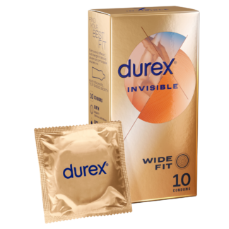 Durex Invisible Wide Fit 10 Condoms
