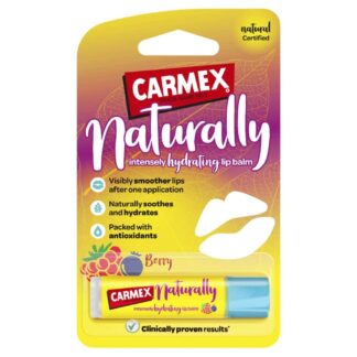 Carmex Naturally Intensely Hydrating Lip Balm 4.25g - Berry
