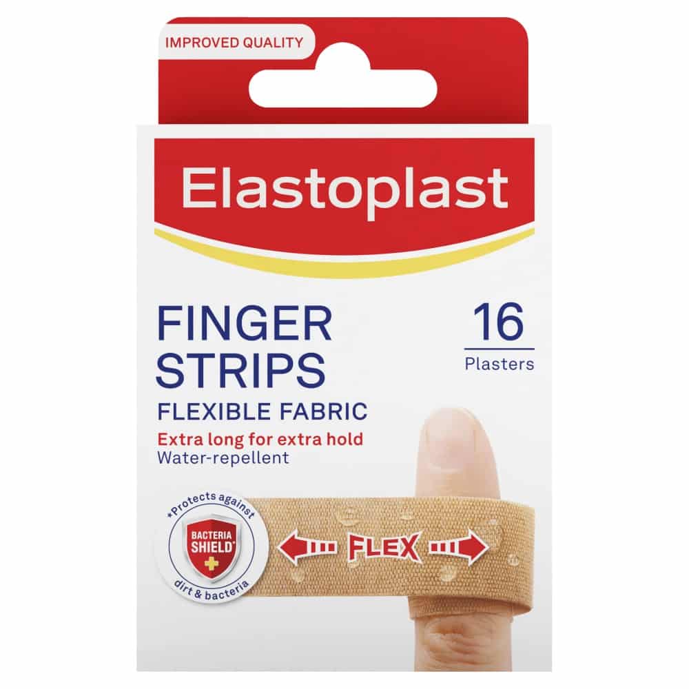 Elastoplast Finger Strips Flexible Fabric 16 Pack Latex Free