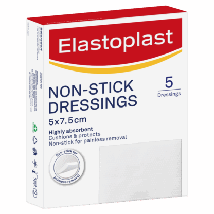 Elastoplast Non-Stick Dressings 5 x 7.5cm 5 Pack