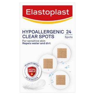 Elastoplast Hypoallergenic Clear Spots 24 Pack