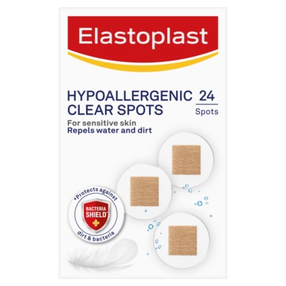 Elastoplast Hypoallergenic Clear Spots 24 Pack