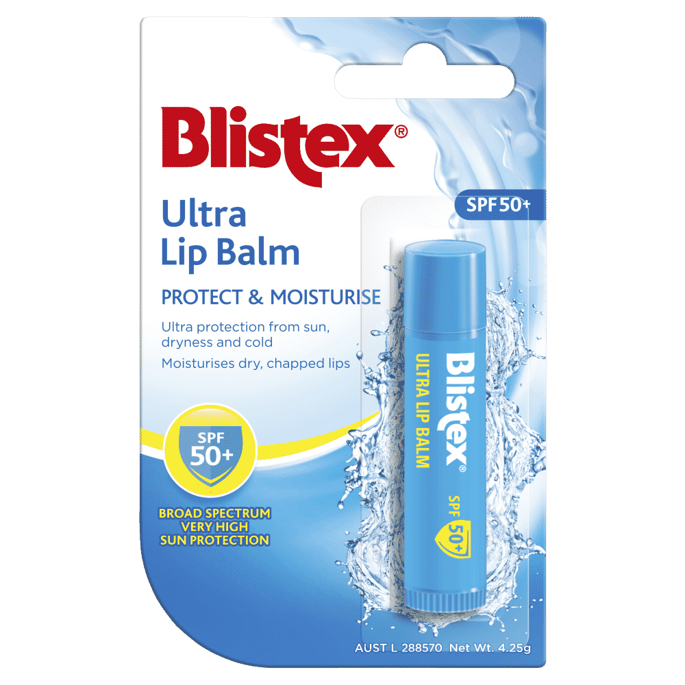 Blistex Ultra Lip Balm SPF50+ 4.25g Protect & Moisturise Dry Chapped Lips