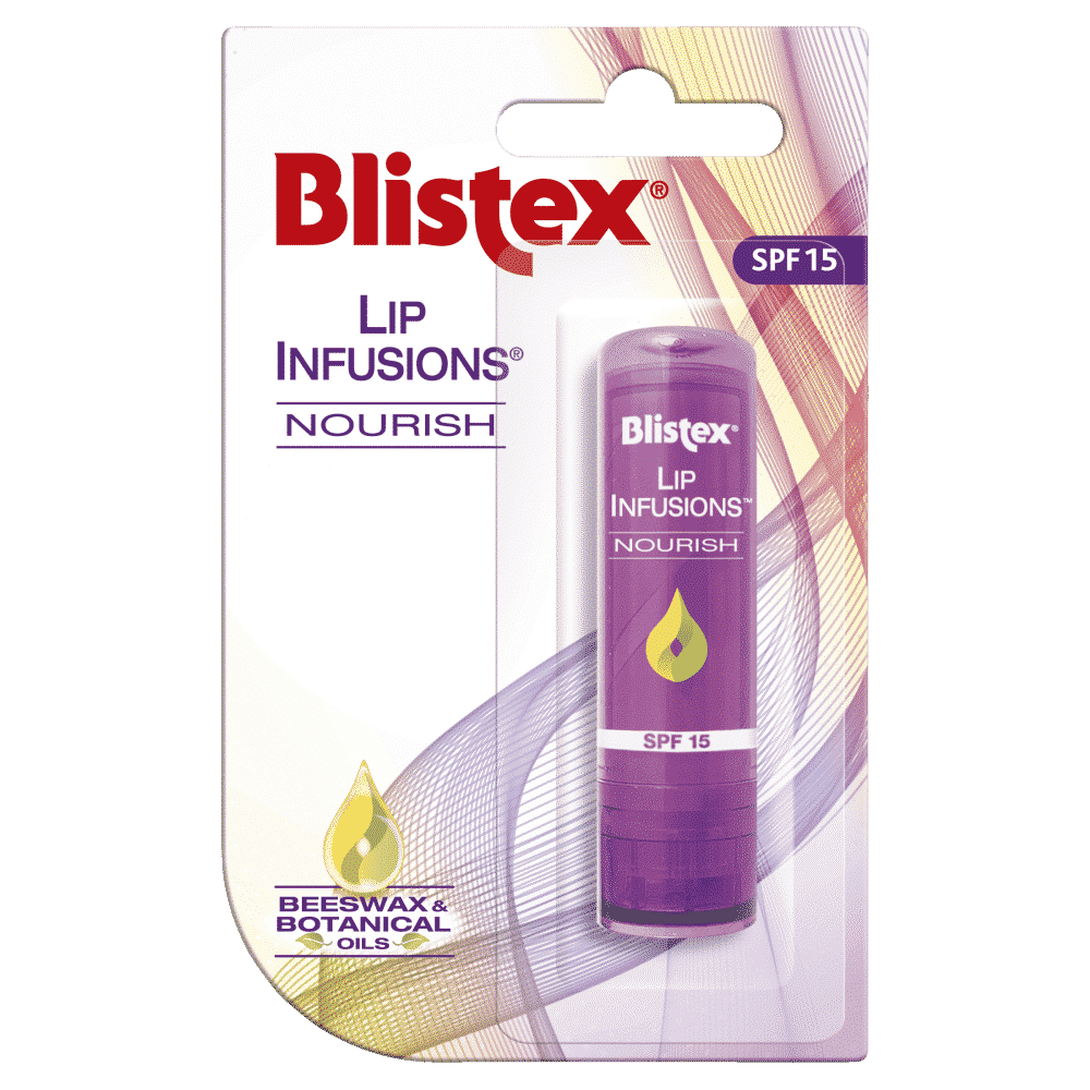 Blistex Lip Infusions Nourish 3.7g SPF15 Vitamin E Nourishment Smooth Lips