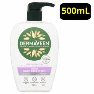 DermaVeen Extra Hydration Gentle Soap-Free Wash 500mL Pump