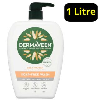 DermaVeen Daily Nourish Soap-Free Wash 1 Litre Pump