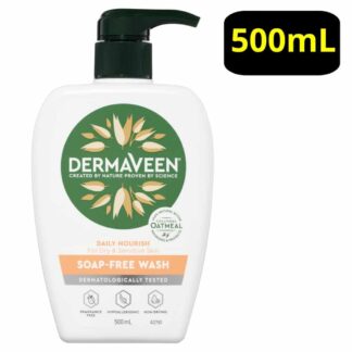 DermaVeen Daily Nourish Soap-Free Wash 500mL Pump