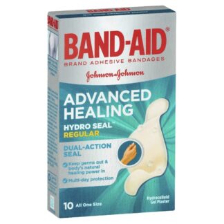 Band Aid Advanced Healing Hydro Seal Gel Plaster 10 Pack - Regular