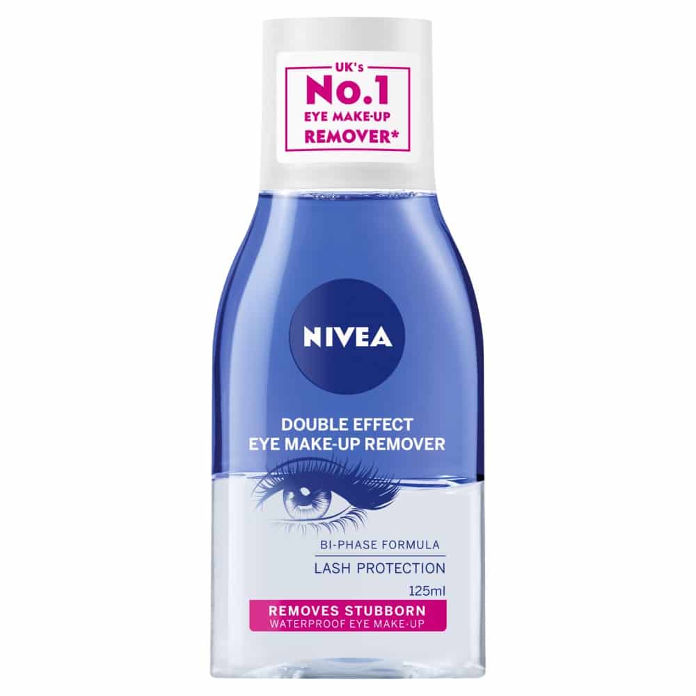 NIVEA Double Effect Eye Make-up Remover 125mL Lash Protection