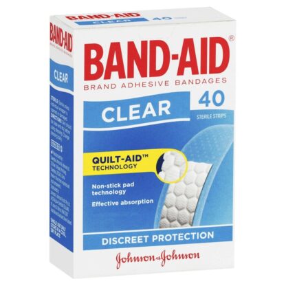 Band Aid Clear Sterile Strips 40 Pack