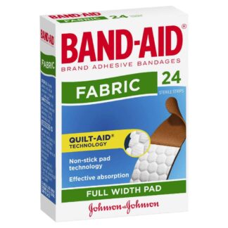 Band Aid Fabric Sterile Strips 24 Pack