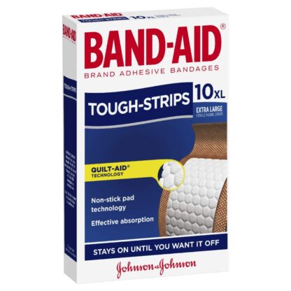 Band Aid Tough Strips Extra Large 10 Pack