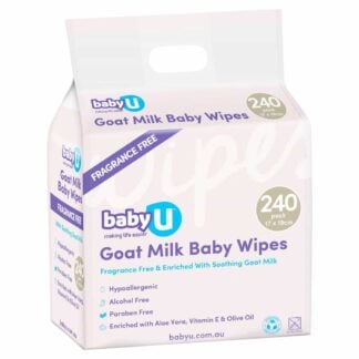 babyU Goat Milk Baby Wipes 240pk