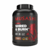 MUSASHI Shred & Burn 2KG Protein Powder - Chocolate Milkshake