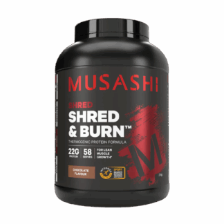 MUSASHI Shred & Burn 2KG Protein Powder - Chocolate Milkshake