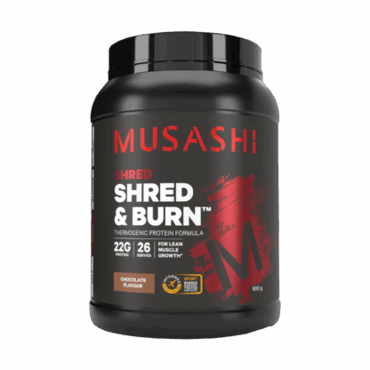 MUSASHI Shred & Burn 2KG Protein Powder - Chocolate Milkshake