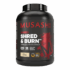MUSASHI Shred & Burn 2KG Protein Powder - Vanilla Milkshake
