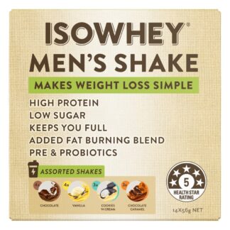 IsoWhey Men's Shake 14 x 56g Assorted Flavours Sachets