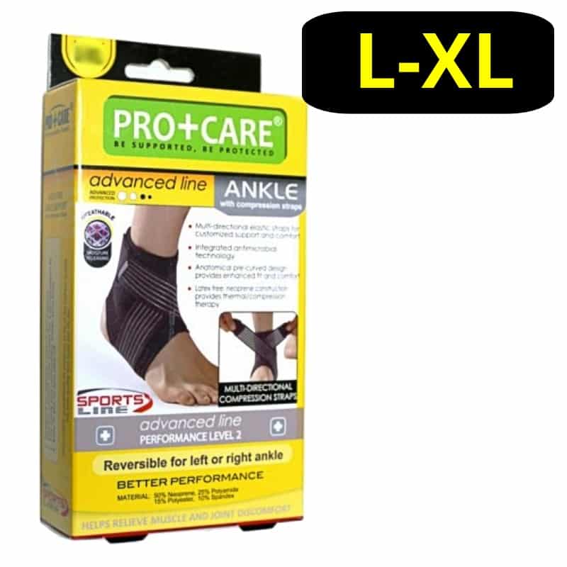 Pro+Care Ankle Advanced Line with Compression Straps (L-XL) – Discount ...