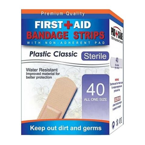 [EXP 30/12/2021] Pro+Care Bandage Strips Plastic Classic 40 Pack