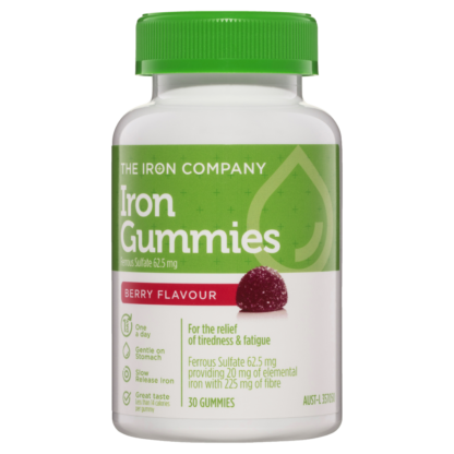 The Iron Company Iron Gummies 30 Pack - Berry Flavour