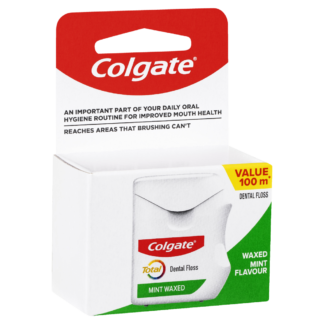 Colgate Total Mint Waxed Dental Floss Value Pack 100m