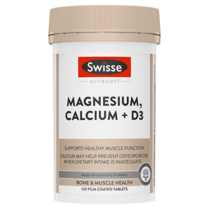 Swisse Magnesium Calcium D3 120 Tablets