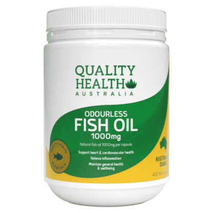 Quality Health Australia Odourless Fish Oil 1000mg 400 Soft Capsules