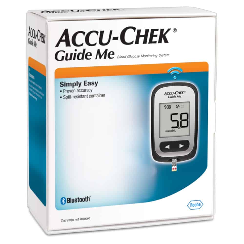 Accu-Chek Guide Me Meter Kit Blood Glucose Monitoring Bluetooth *NO TEST STRIPS