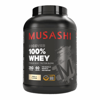MUSASHI 100% Whey 2KG Protein Powder - Vanilla Milkshake