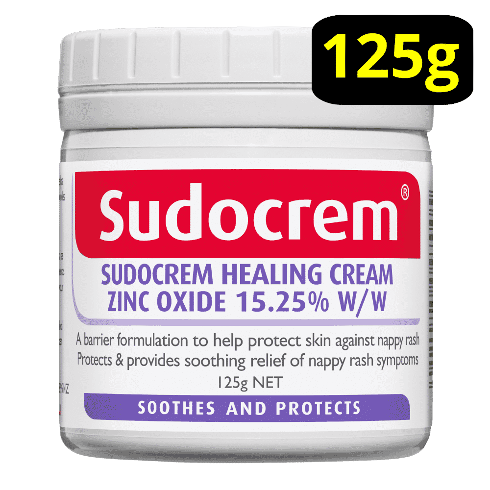 Sudocrem Healing Cream 125g Tub Nappy Rash & Skin Irritations Zinc Oxide 15.25%