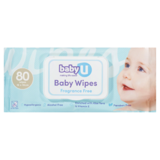 babyU Baby Wipes 80pk