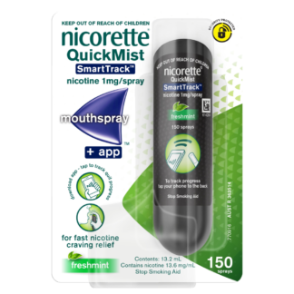 Nicorette QuickMist SmartTrack Mouthspray 150 Sprays - Freshmint