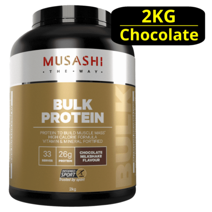 MUSASHI Bulk Protein 2KG Powder - Chocolate Milkshake