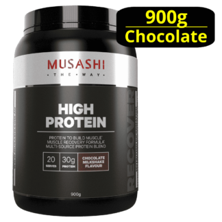 MUSASHI High Protein 900g Powder - Chocolate Milkshake