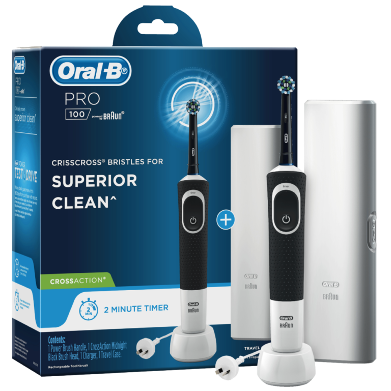 Oral-B PRO 100 CrossAction Electric Toothbrush – Discount Chemist