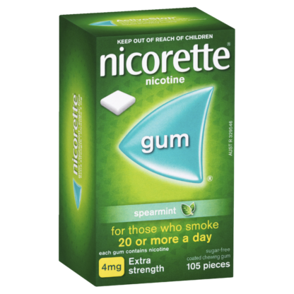 Nicorette Gum Nicotine 4mg 105 Pieces - Spearmint