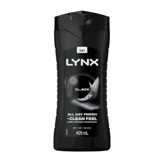 Lynx 3 In 1 Black Body Wash 400mL