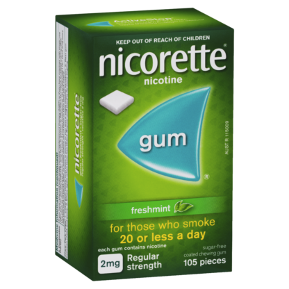 Nicorette Gum Nicotine 2mg 105 Pieces - Freshmint