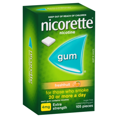 Nicorette Gum Nicotine 4mg 105 Pieces - Freshfruit