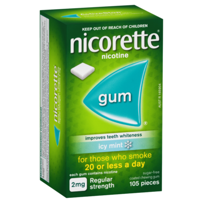 Nicorette Gum Nicotine 2mg 105 Pieces - Icy Mint