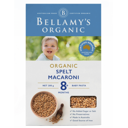 Bellamy's Organic Spelt Macaroni Baby Pasta 200g