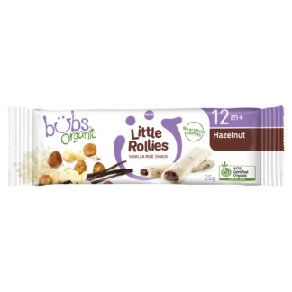 Bubs Organic Little Rollies 25g - Hazelnut