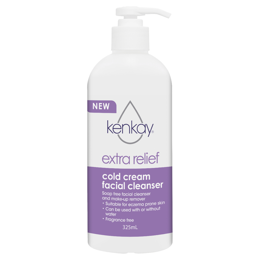 Kenkay Extra Relief Cold Cream Facial Cleanser 325mL Pump Eczema Prone Skin