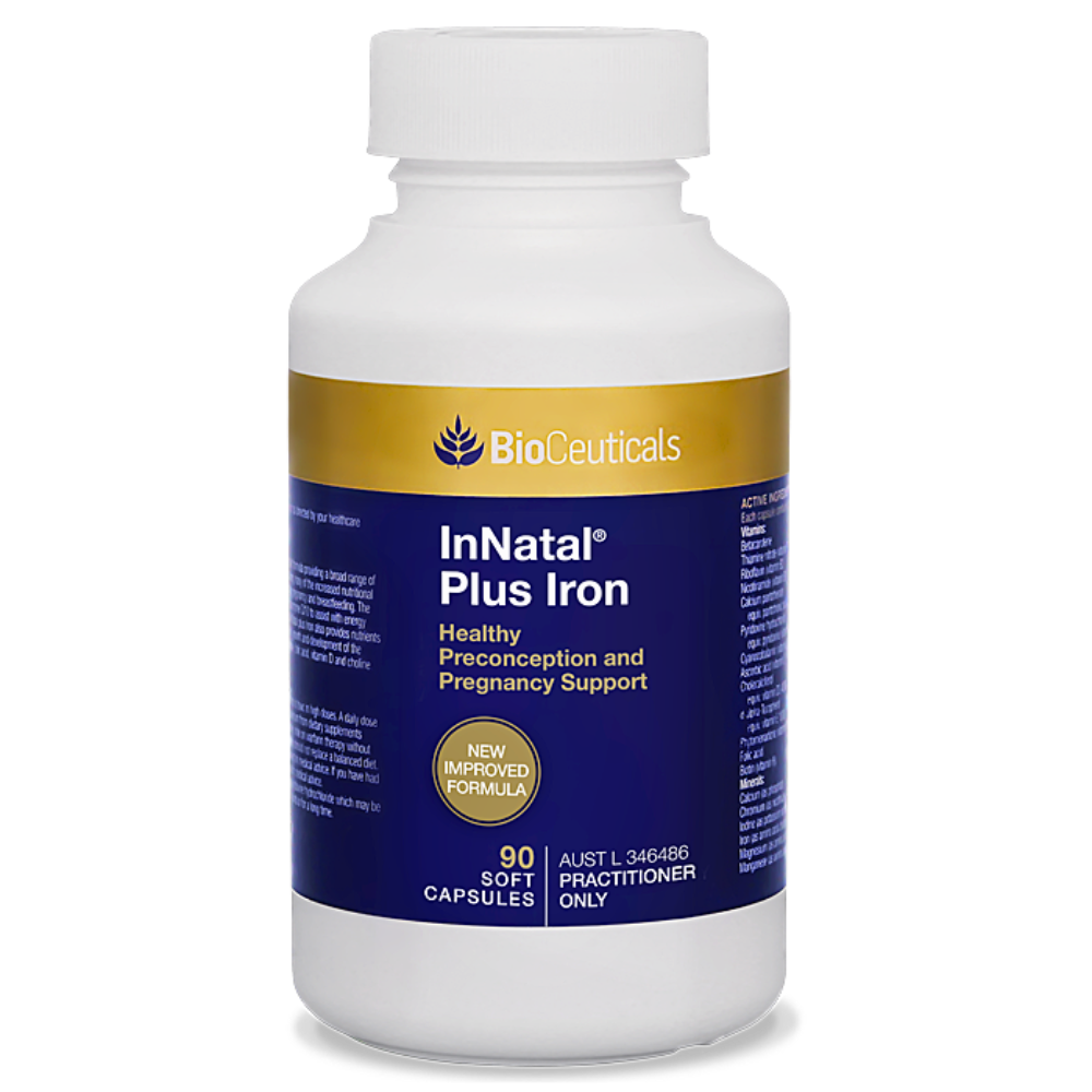 BioCeuticals InNatal Plus Iron 90 Capsules Preconception & Pregnancy Support