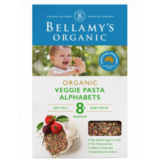 Bellamy's Organic Veggie Pasta Alphabets Baby Pasta 200g