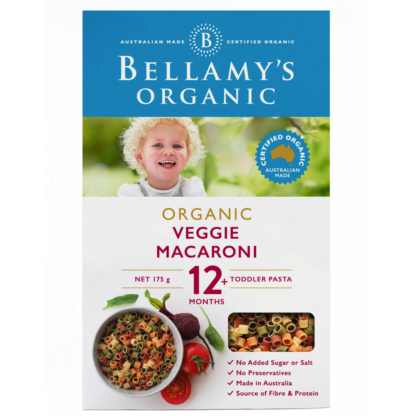 Bellamy's Organic Veggie Macaroni 175g