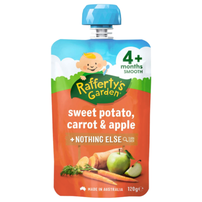 Rafferty's Garden Baby Puree 120g - Sweet Potato, Carrot & Apple